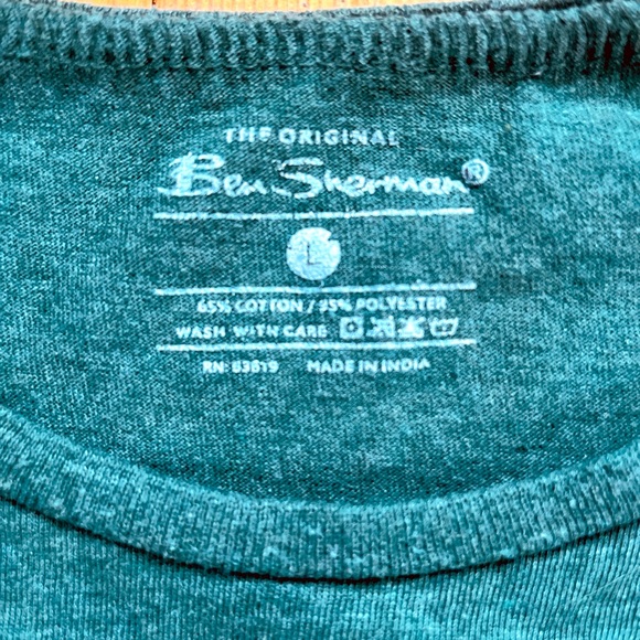 Ben Sherman Vintage Large Green T-shirt - Picture 2 of 3